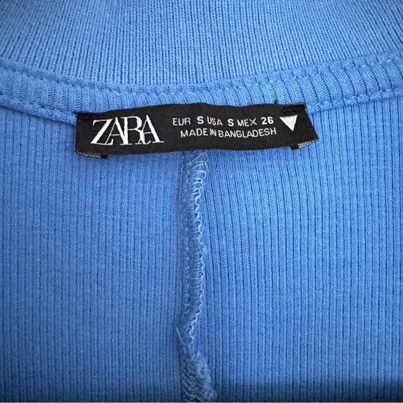 Zara Blue Short Polo Bodysuit/Romper - Picture 4 of 5